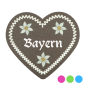 Preview: "Bayern-Anstecker in Lebkuchen-Optik - erhältlich bei Glubbal.shop"
